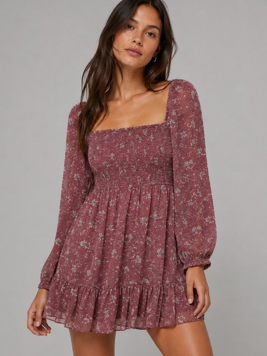 RD Style Dresses & Skirts - RD Style Floral Babydoll Mini Dress